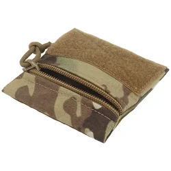 Bolsa táctica compacta de nylon para chaleco con cierre de velcro