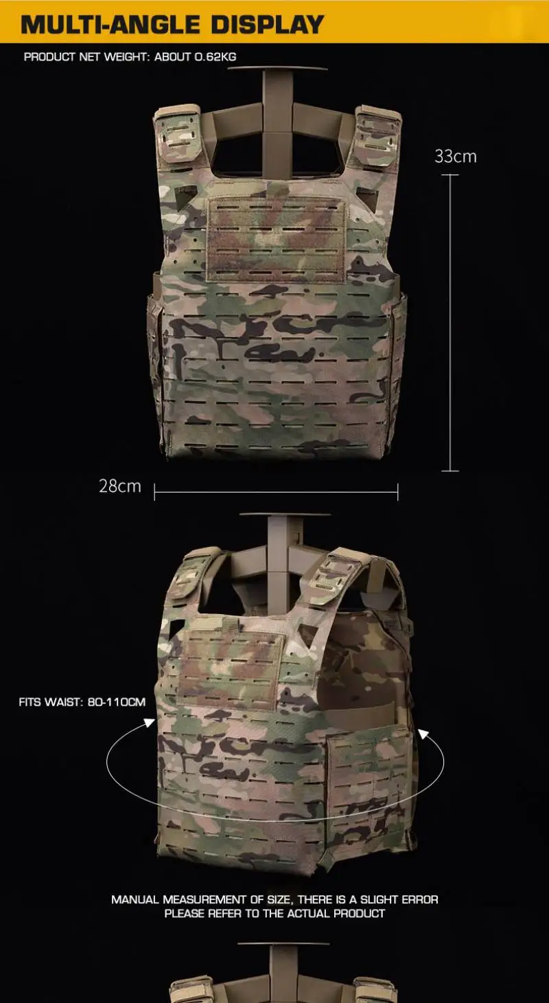 Detalle del sistema Molle y zonas de acople