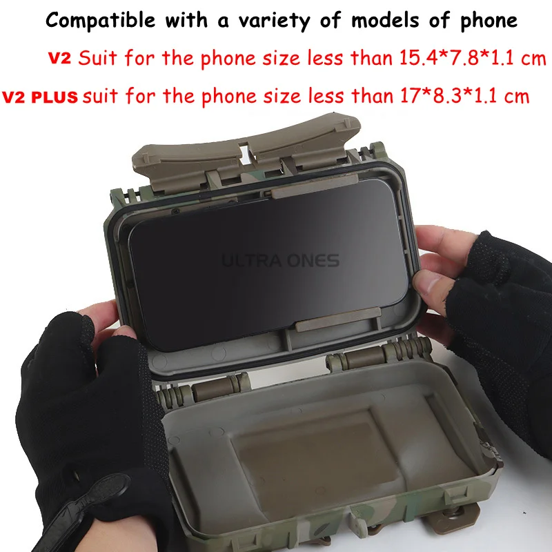 Portamóvil táctico MOLLE para teléfono, tablero navegación Airsoft - imagen 3