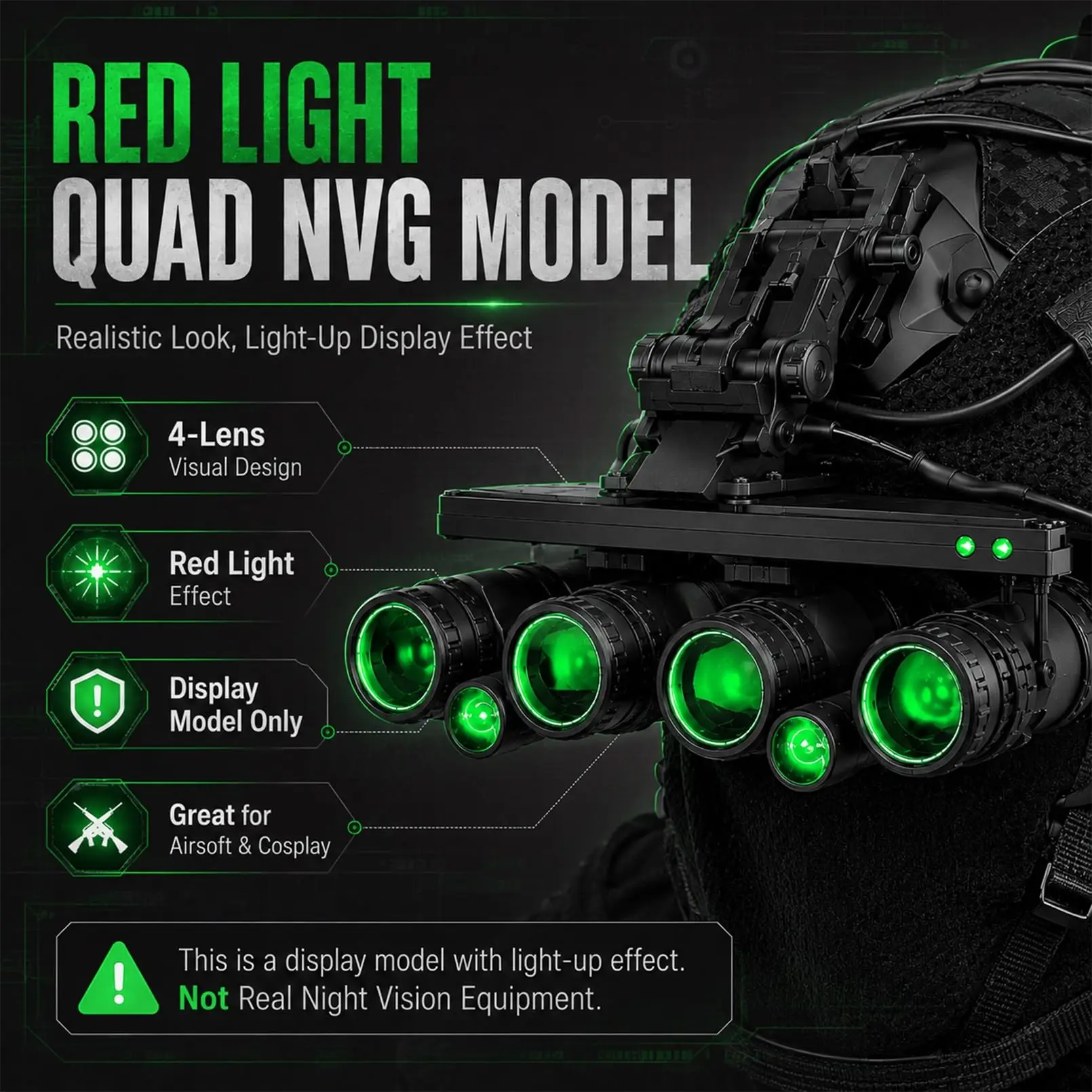 Casco Táctico FAST con Kit NVG, Luz Señalización y Auriculares - imagen 3