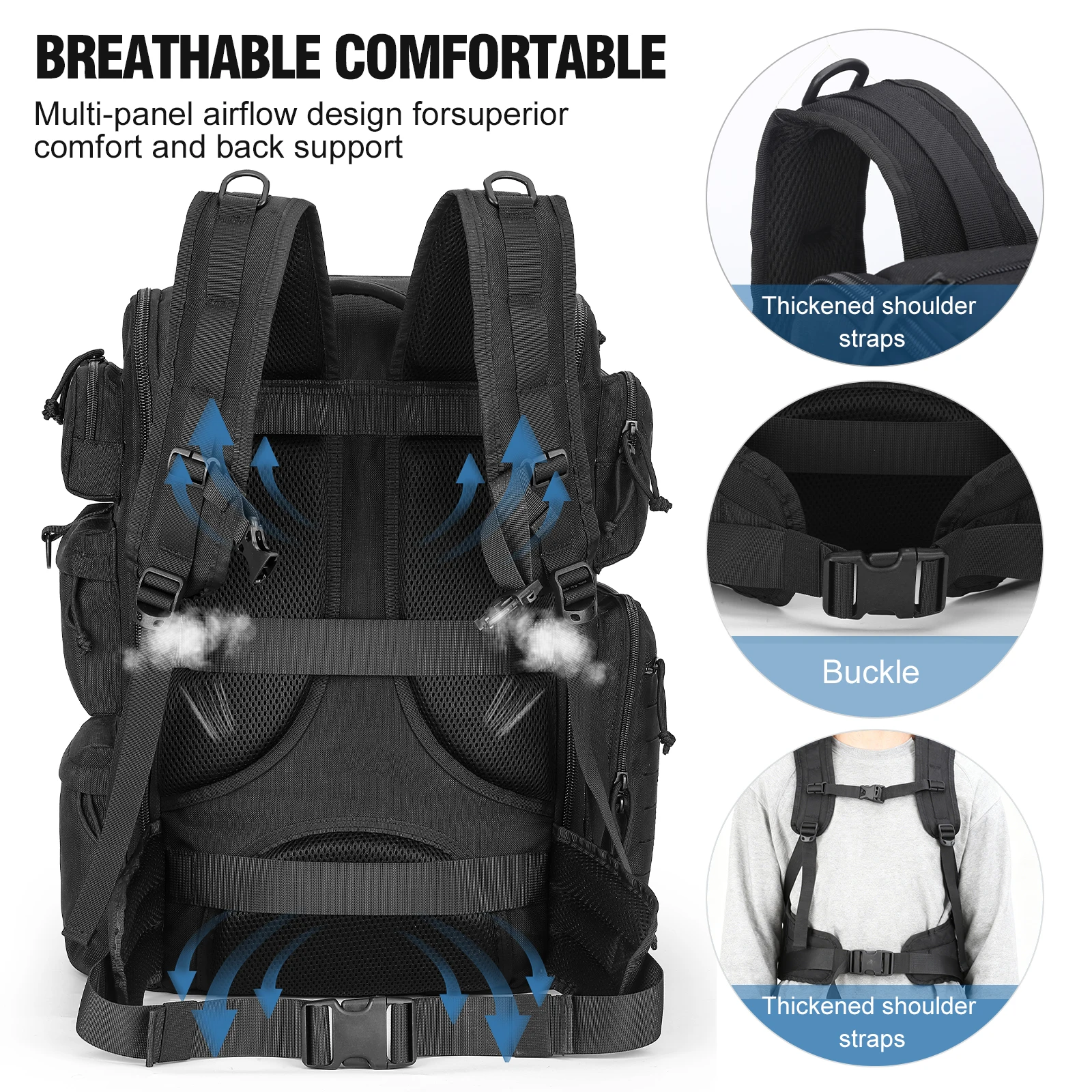 Mochila táctica militar assault pack MOLLE - imagen 4