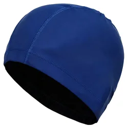Gorro de natación impermeable PU protege orejas para piscina
