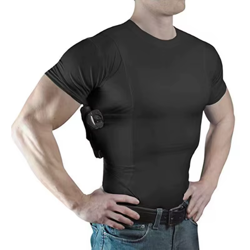 Camiseta porta pistola táctica oculta para hombres y mujeres - imagen 3