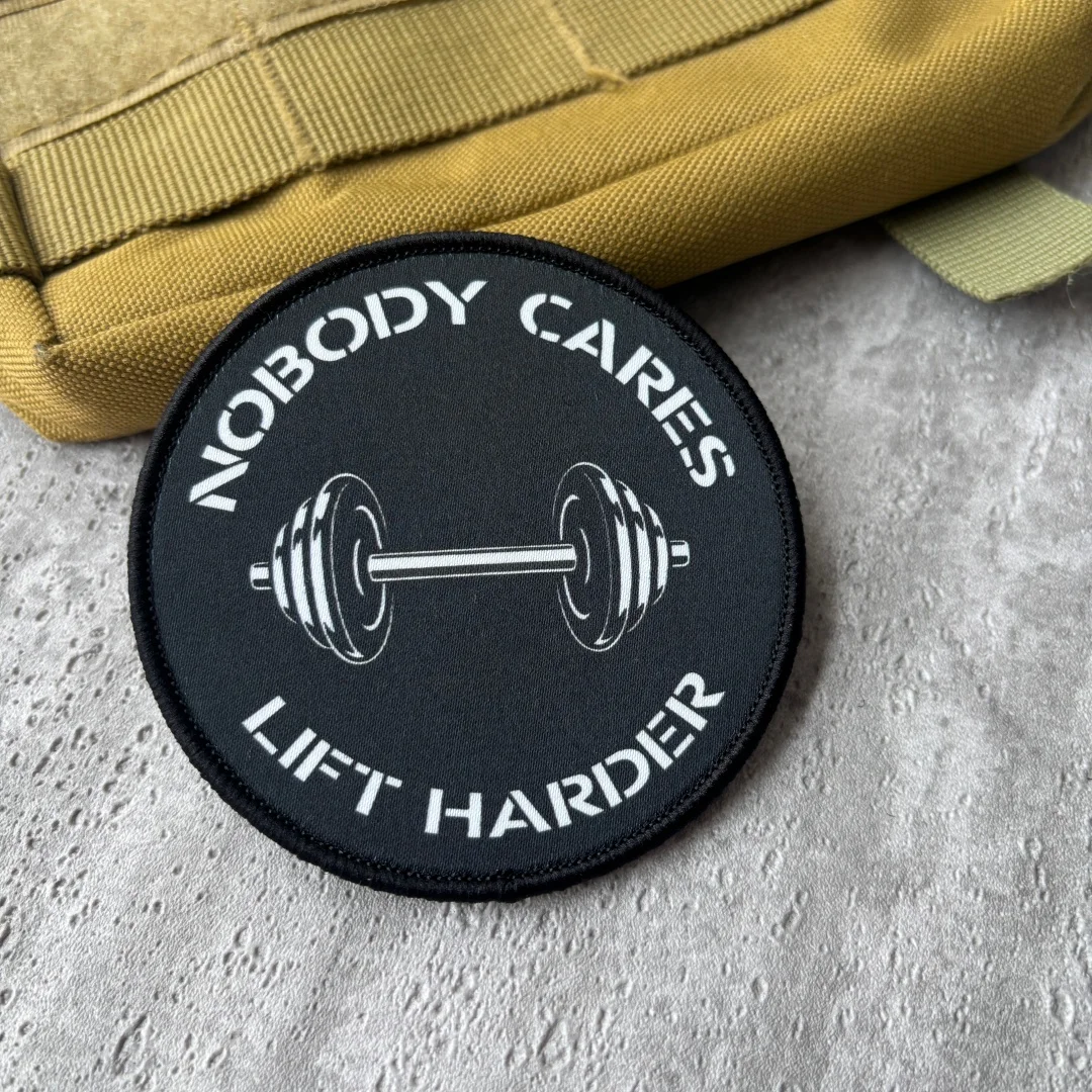 Parche táctico motivacional para gimnasio con gancho y bucle - imagen 3