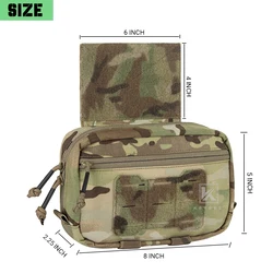 Bolsa táctica KRYDEX GP con gancho y bucle para cinturón