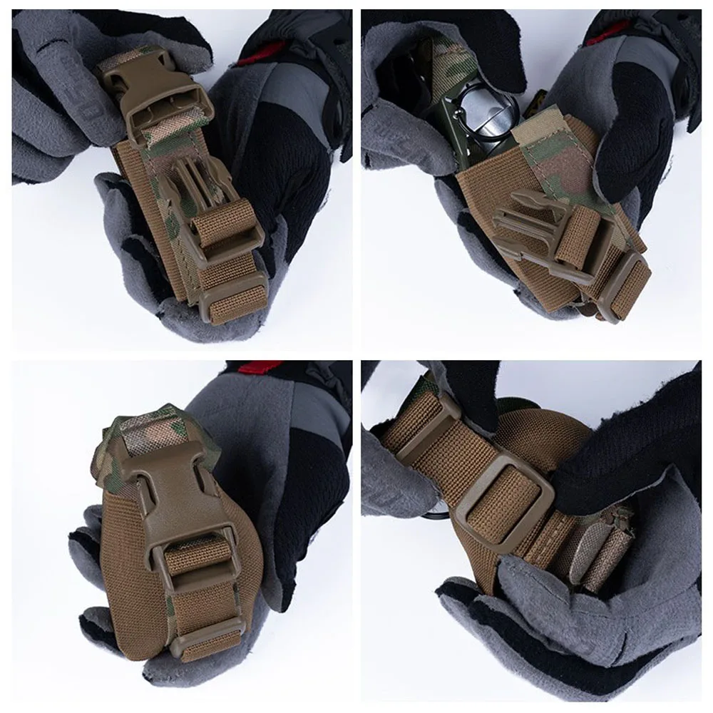 Riñonera táctica MOLLE compacta para granadas flexible airsoft - imagen 5