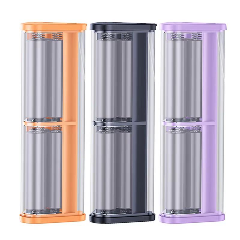 Powerbank con carcasa transparente y pantalla LCD