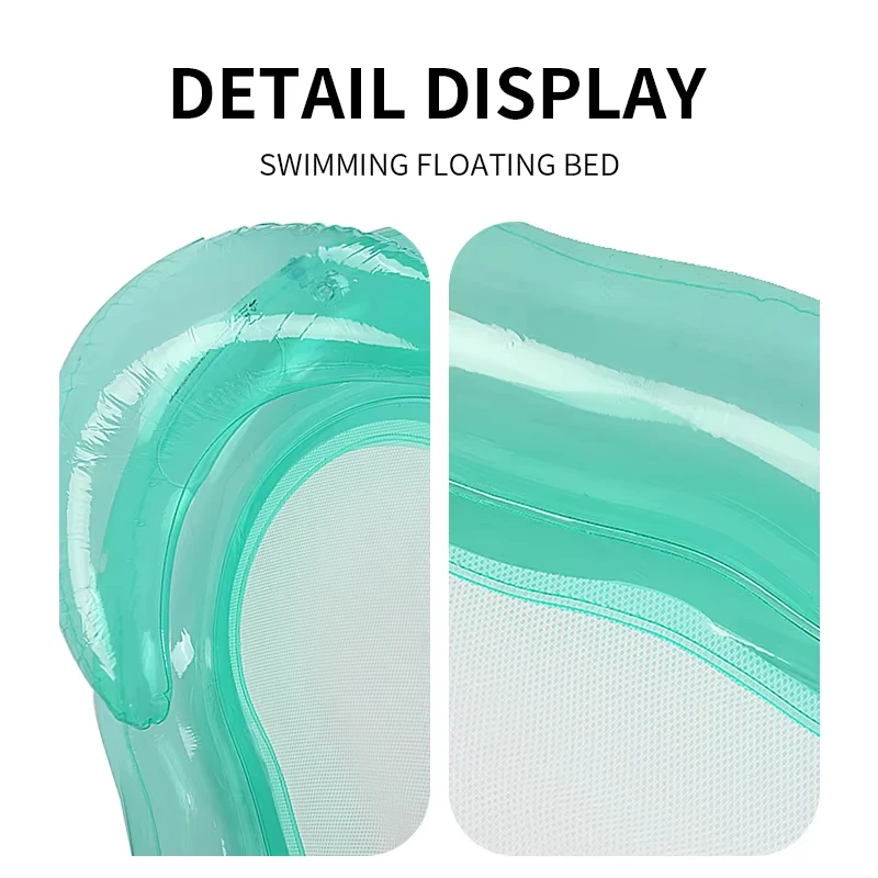 Hamaca flotante inflable en piscina