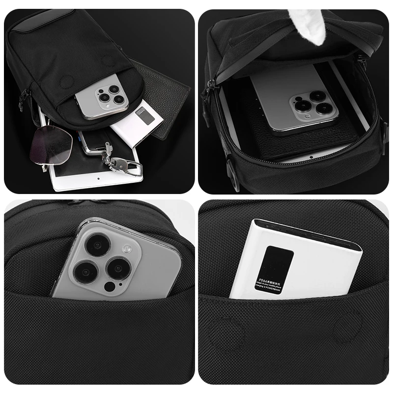 Bolso táctico cruzado resistente con compartimentos para acampada - imagen 5
