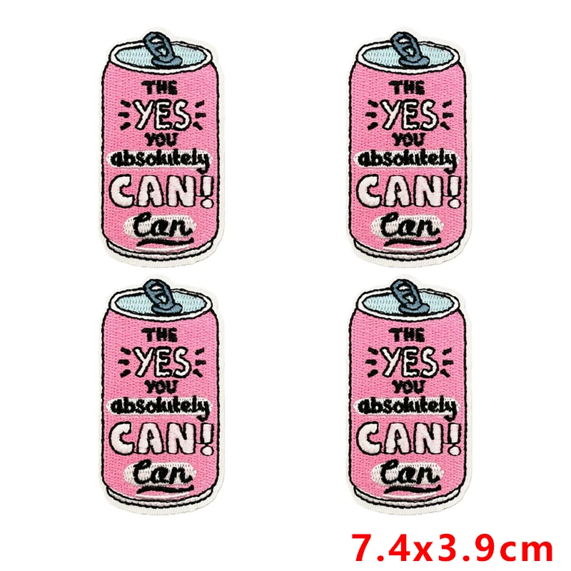 Parche bordado motivacional rosa buena vibra para coser o planchar - imagen 4