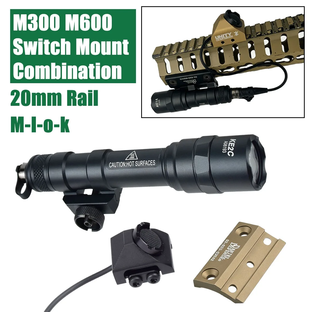 SureFire M300/M600 AXON: Linterna táctica con interruptor remoto - imagen 2