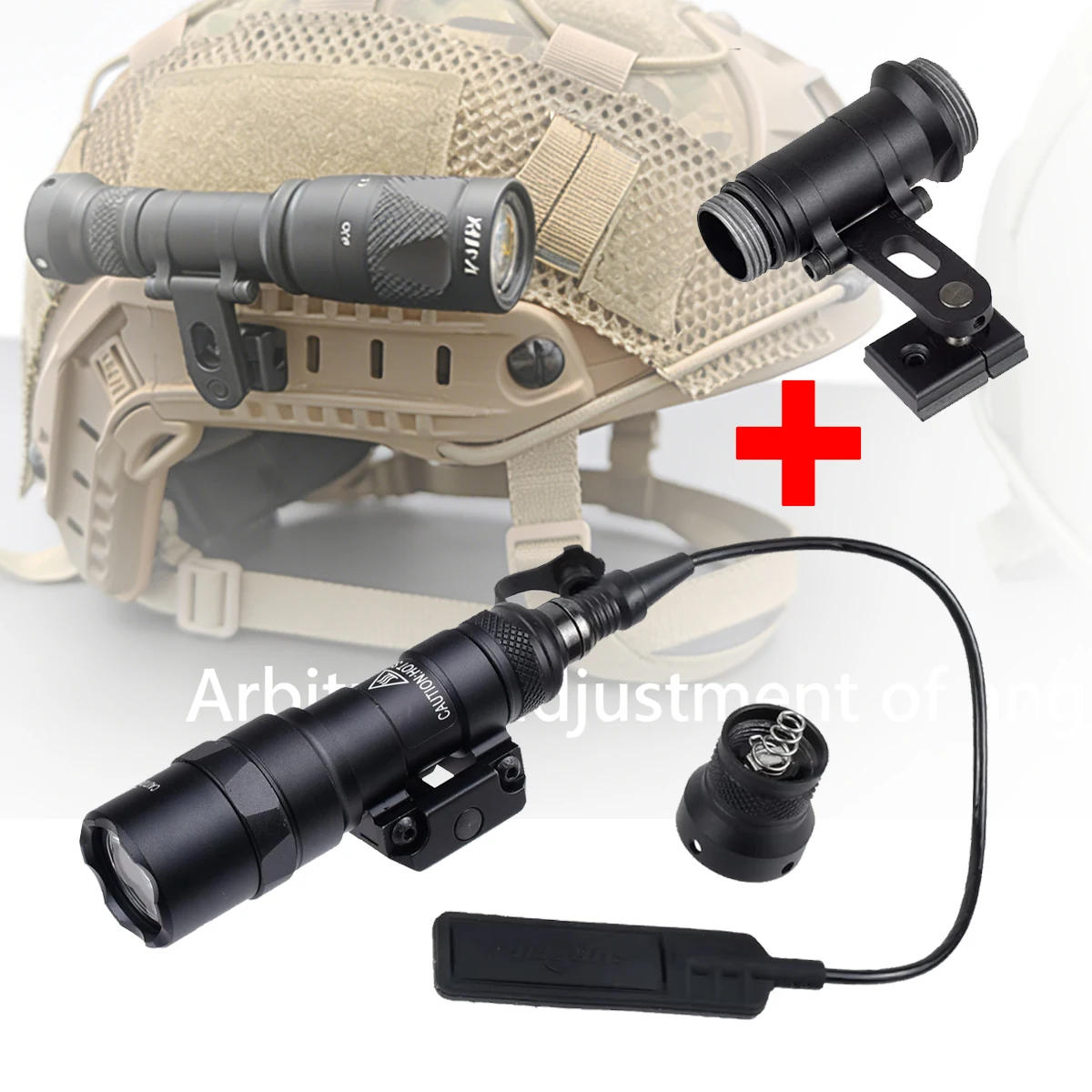 SureFire luz táctica de casco con riel lateral y soportes ARC/MICH - imagen 3