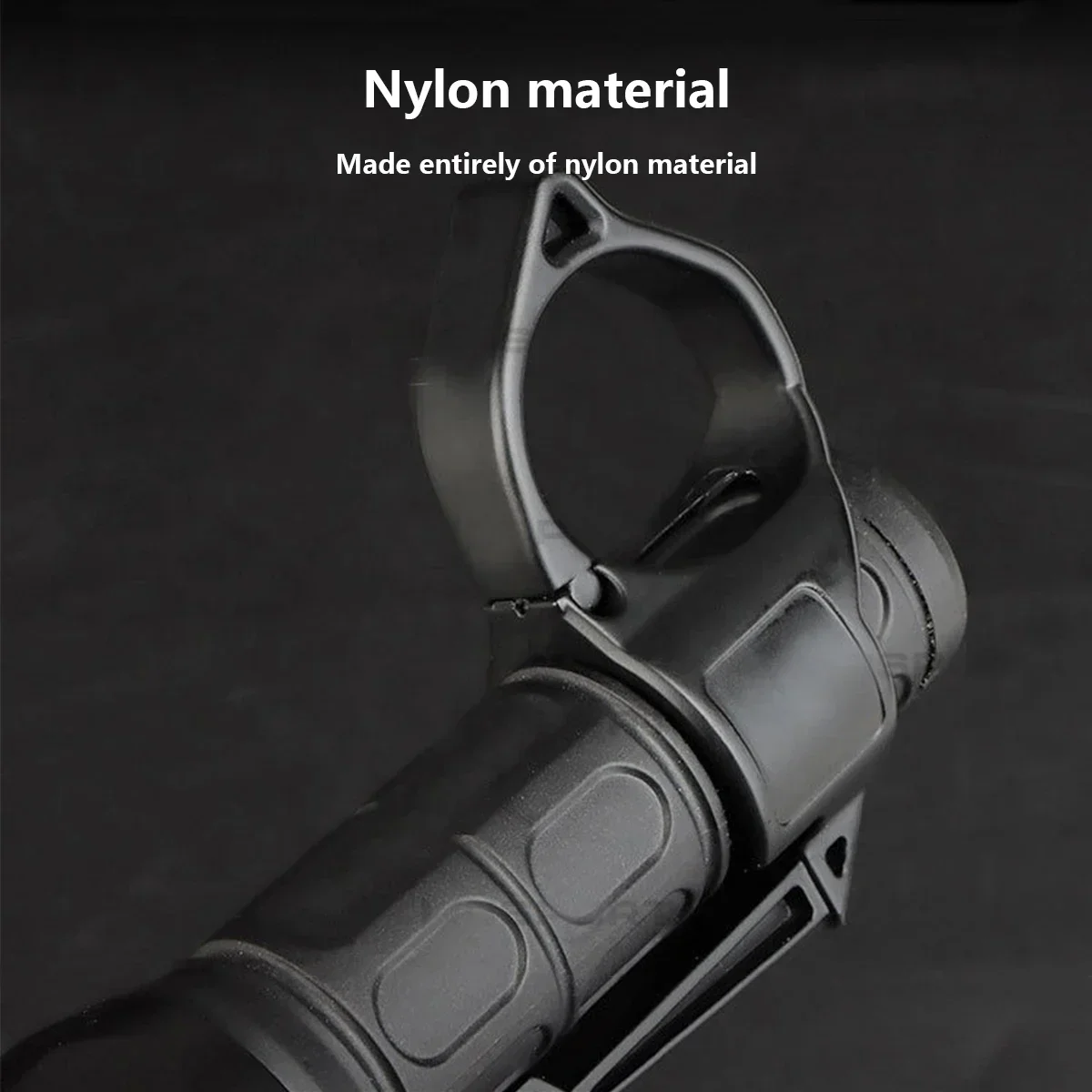 Anillo antideslizante táctico para linterna con clip adaptador - imagen 5