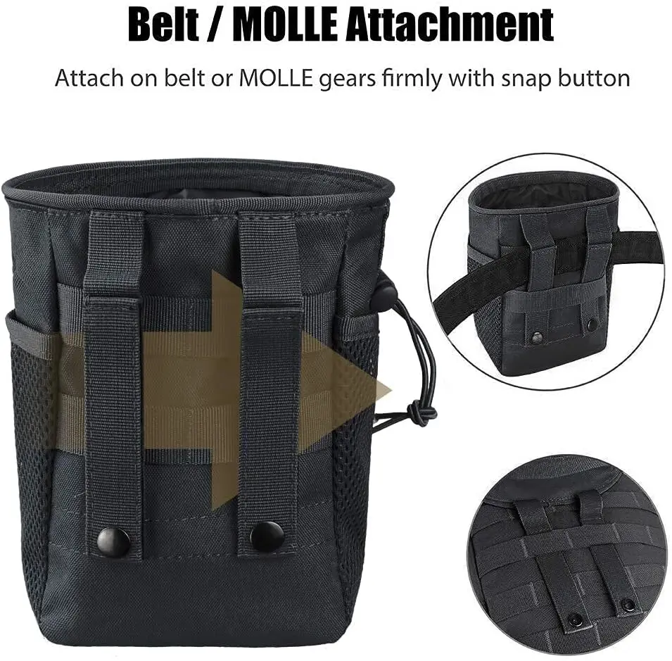 Riñonera táctica MOLLE con cinturón – Bolsa almacenamiento exterior - imagen 4