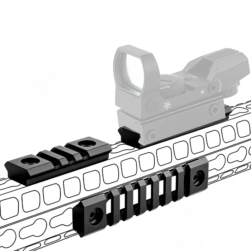 Riel Picatinny táctico para adaptador KeyMod y M-LOK - imagen 3