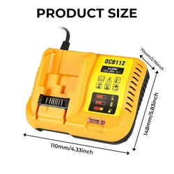 Cargador batería litio Dewalt DCB112 para herramientas inalámbricas