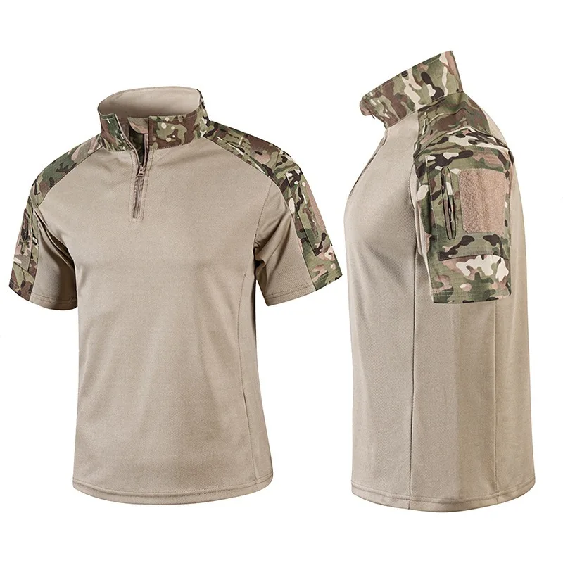 Camiseta táctica camuflaje manga corta secado rápido caza y senderismo - imagen 2
