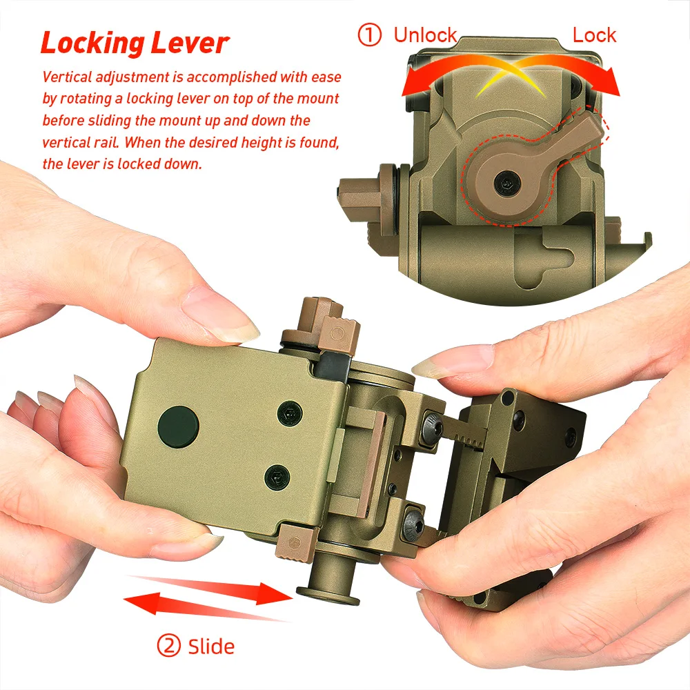 Adaptador NVG PVS-14 L4G24 para montura en casco y gafas - imagen 3