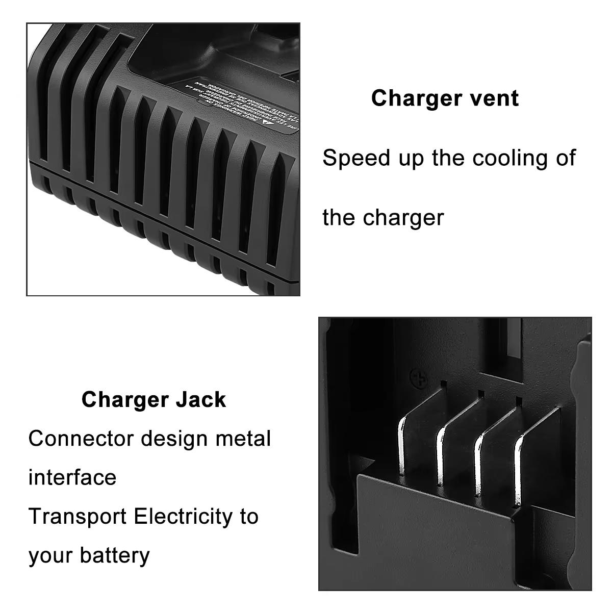 Cargador de batería litio con enchufe europeo para Black&Decker - imagen 4