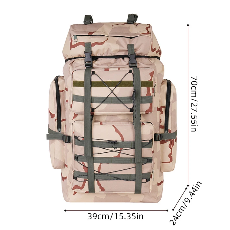 Mochila táctica gran capacidad para senderismo, montañismo y escalada - imagen 2