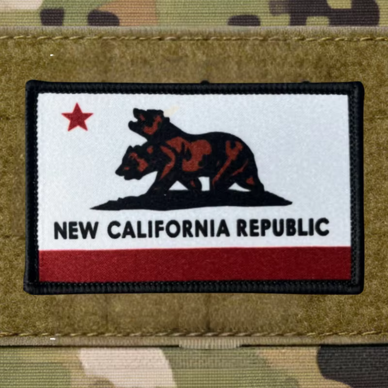 Parche táctico bordado bandera República de California velcro - imagen 5