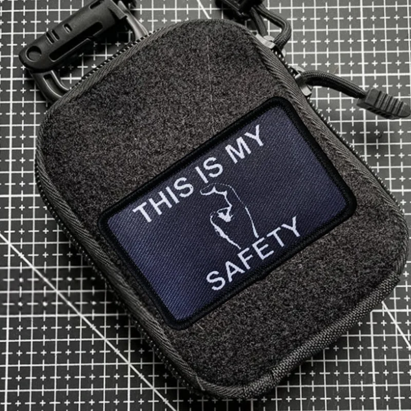 Parche This Is My Safety Sir – Velcro Táctico Militar para Mochila o Chaleco - imagen 5