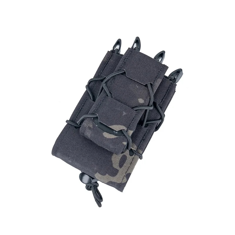 Portacargador MOLLE combinado para rifle y pistola de exteriores