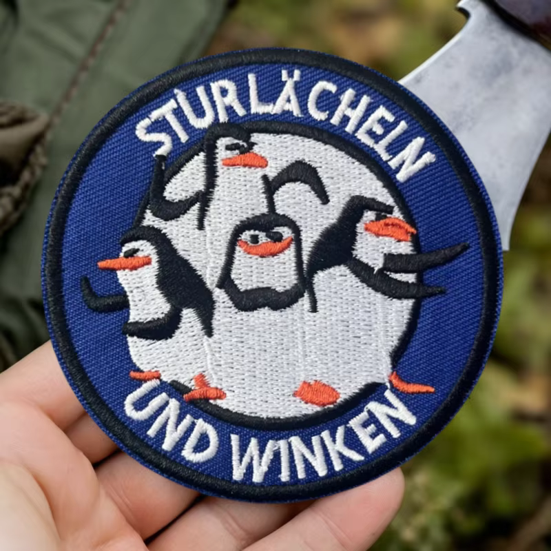 STURLACHELN UND WINKEN Parche táctico bordado adhesivo con velcro - imagen 3