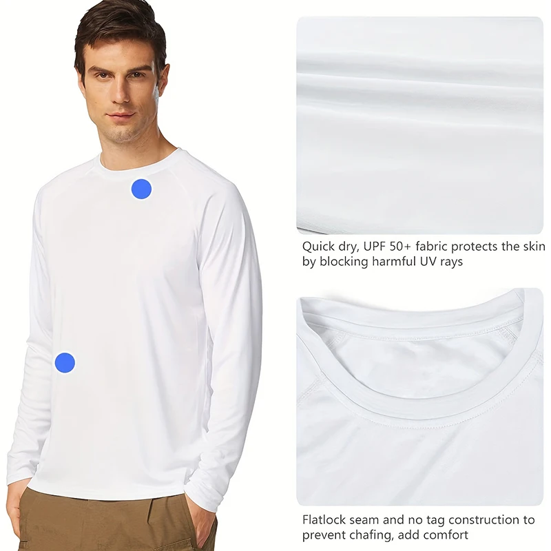 Camisa táctica transpirable UPF 50+ manga larga seca rápida hombre - imagen 2