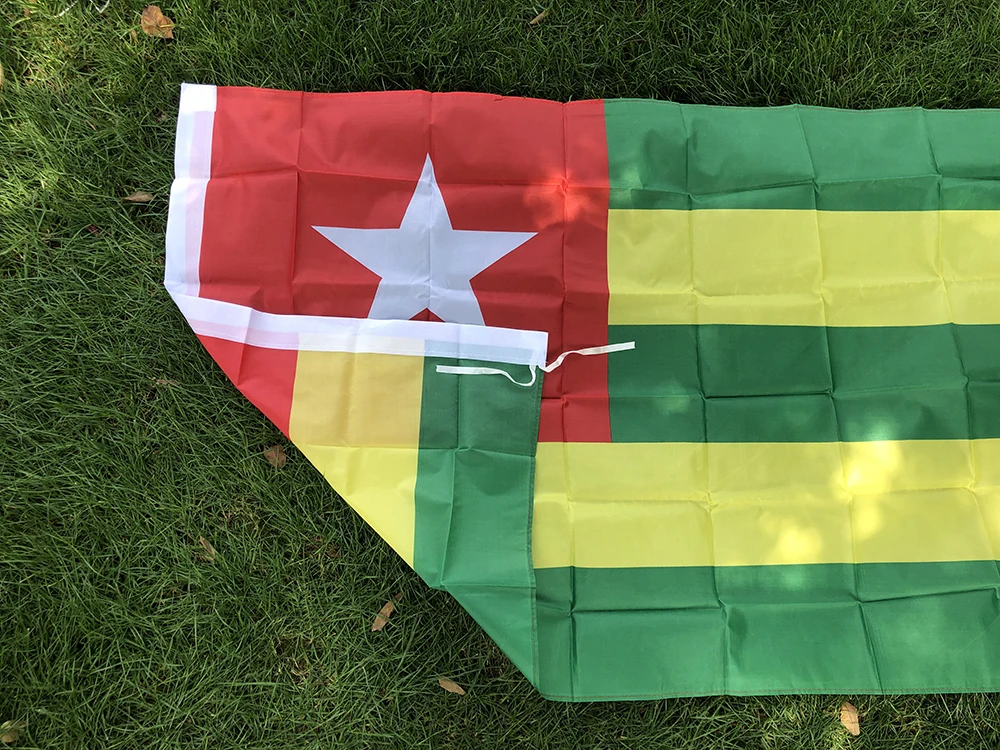 Bandera de Togo de poliéster resistente para exterior e interior