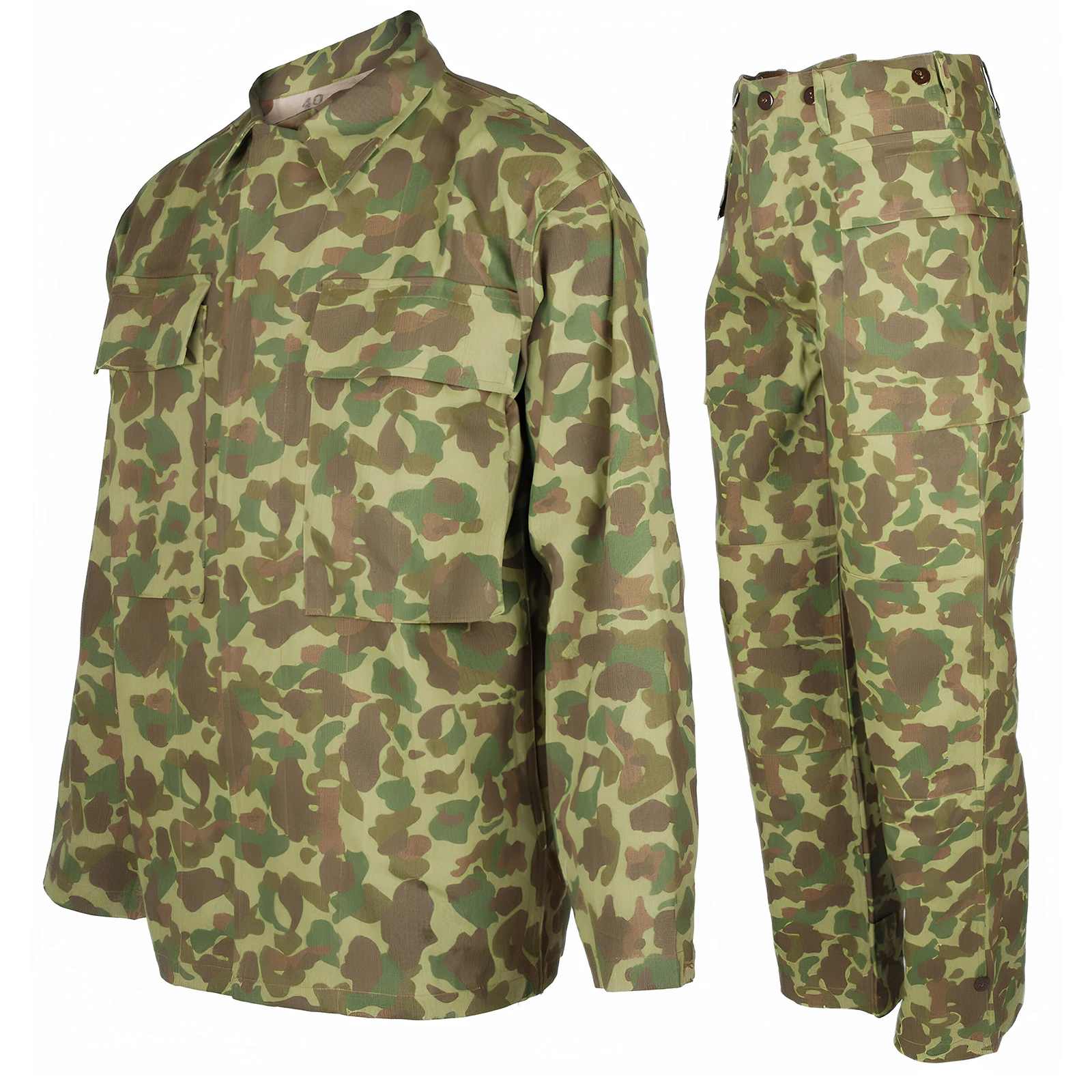 Uniforme militar camuflaje P42 HBT chaqueta y pantalón recreación - imagen 5