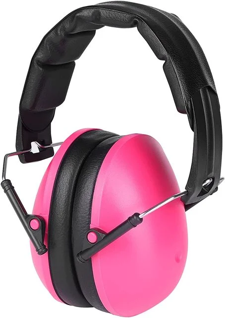 Orejeras de protección auditiva infantil versión rosa