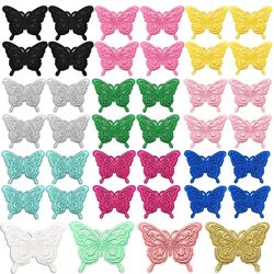 Parche bordado mariposa canto hueco termoadhesivo para coser