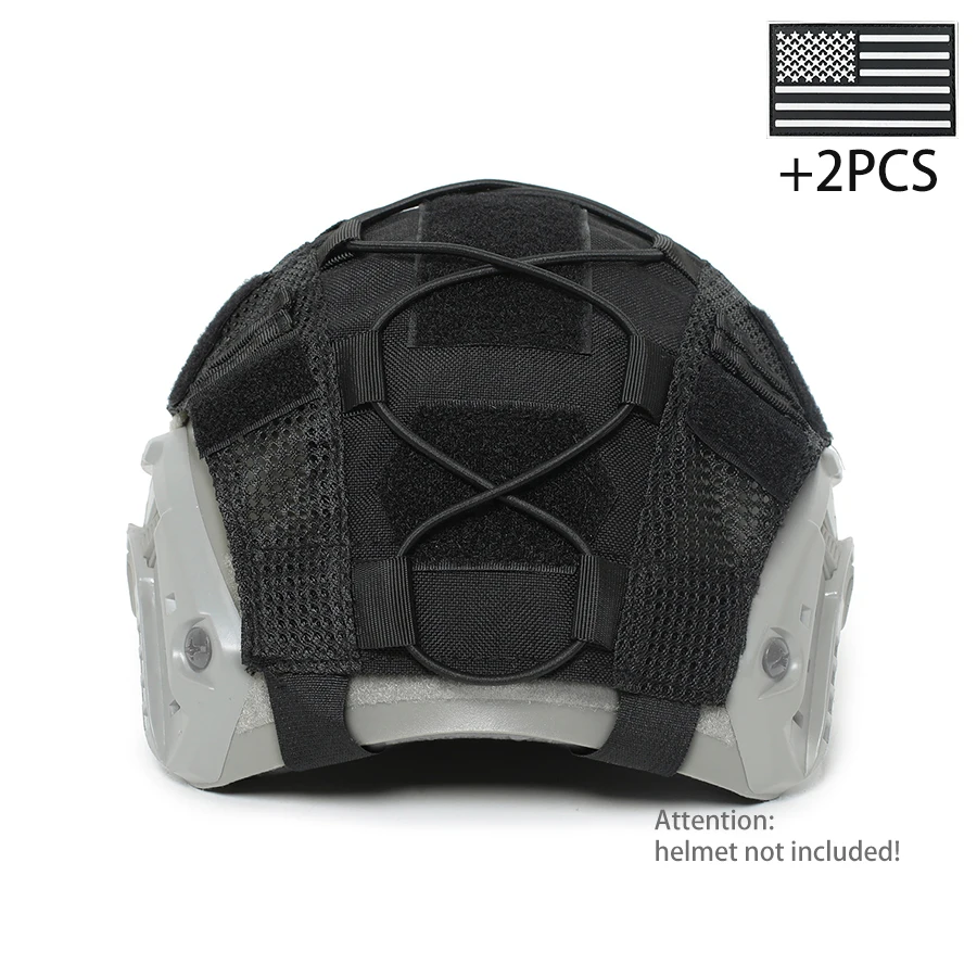 Funda casco FAST táctica de nailon con correa de sujeción - imagen 2