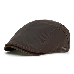 Gorra plana estilo Gatsby vintage cálida, vendedor de periódicos