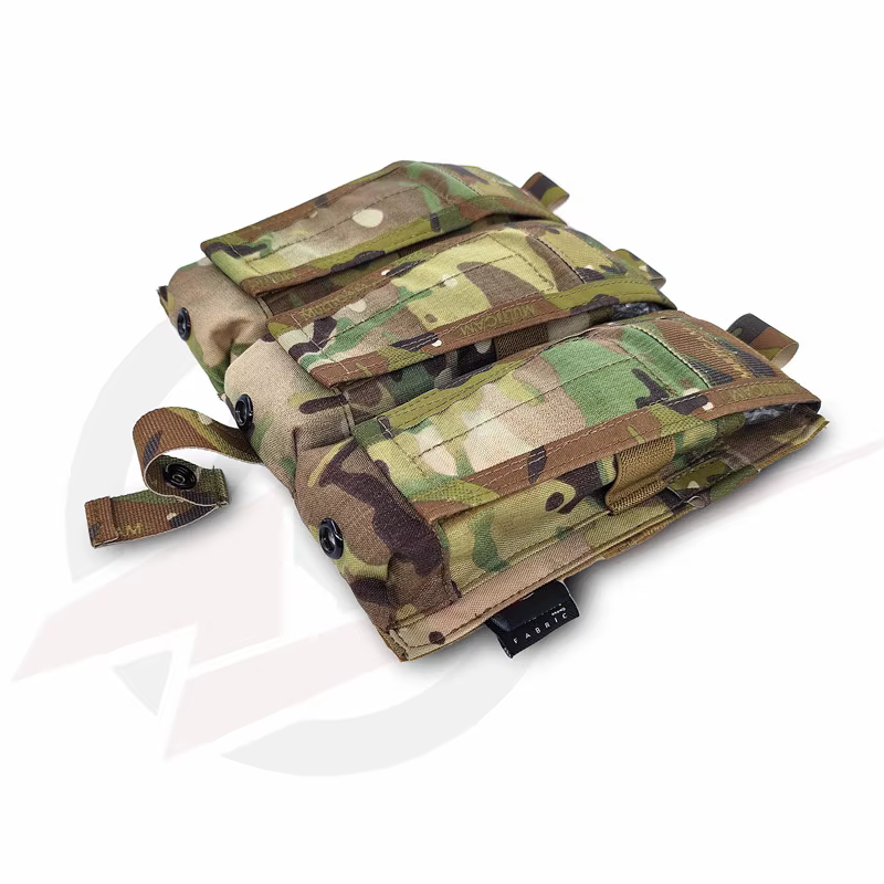 Porta cargadores triple M4 sistema MOLLE para chaleco JPC AVS - imagen 4
