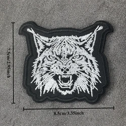 Parche bordado oso militar con gancho – Insignia moral táctica mochila