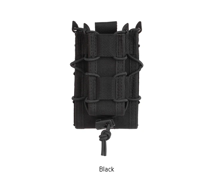 Vista del pouch con compartimentos para cargadores