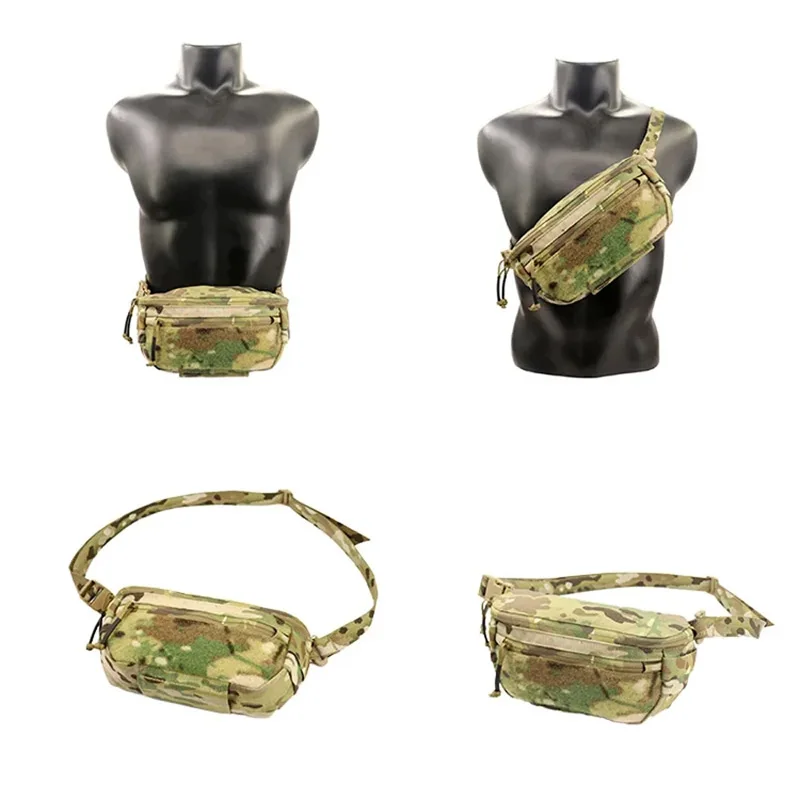 Bolsa táctica multiusos para pecho o cintura, outdoor y caza
