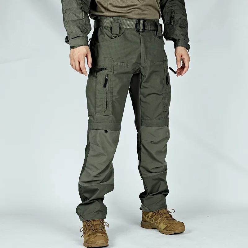 Pantalones tácticos impermeables multibolsillo ripstop hombre - imagen 4