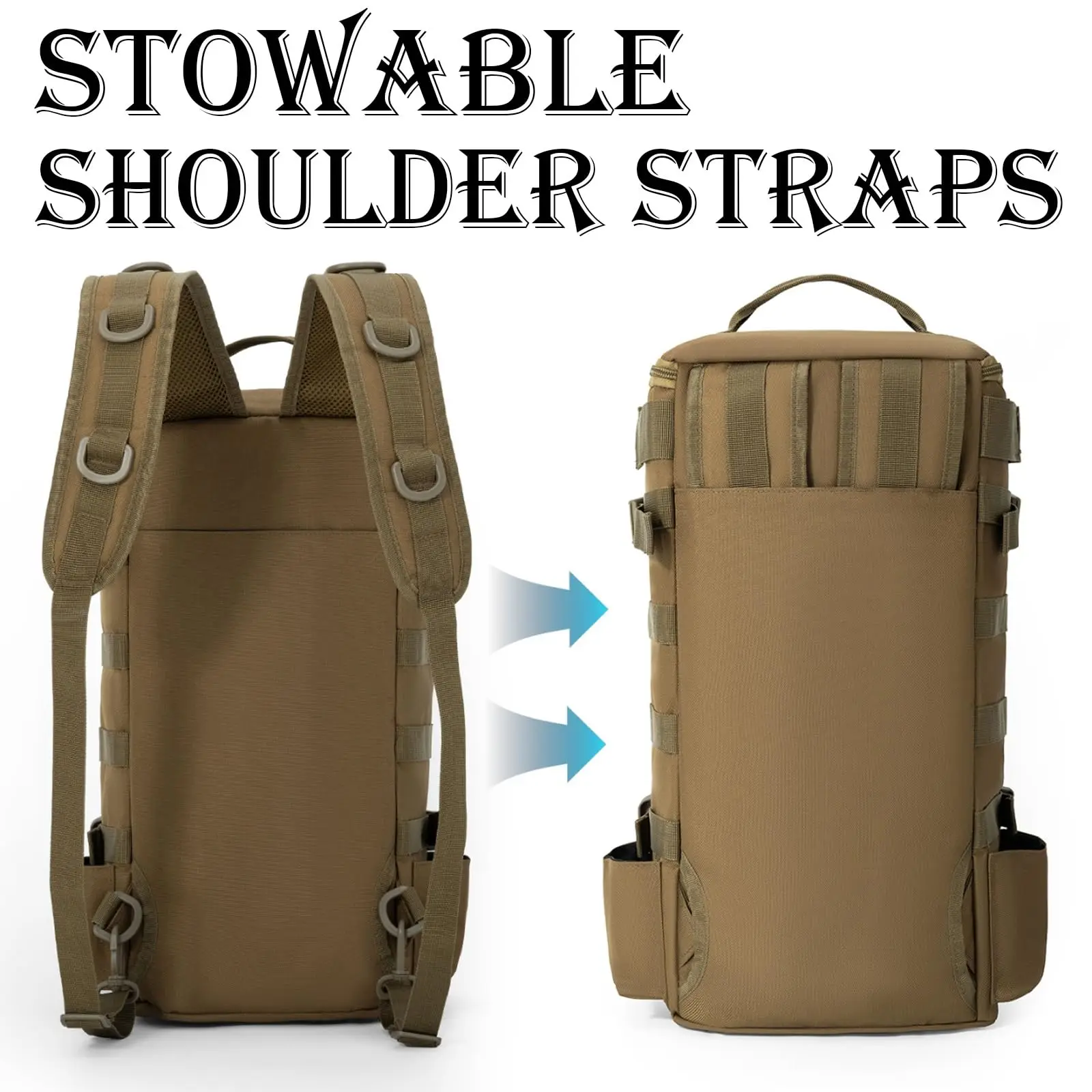 Mochila de pesca impermeable con soporte para caña, gran capacidad - imagen 4