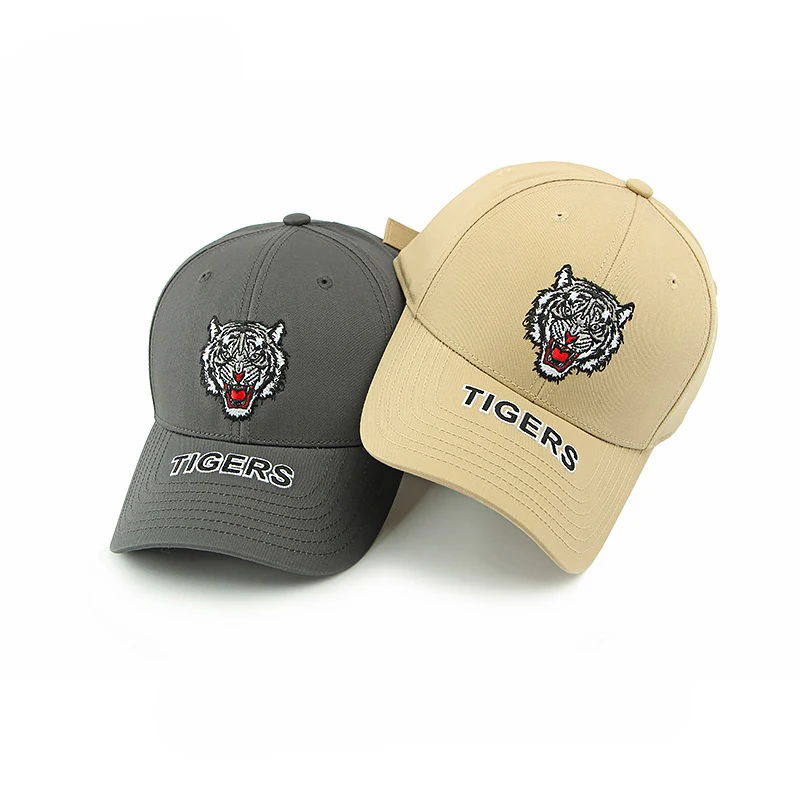 Gorra de béisbol camionero unisex bordado cabeza de tigre - imagen 3