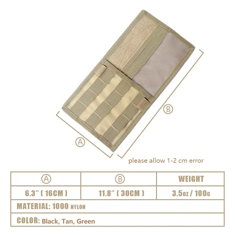 Organizador táctico MOLLE para visera de vehículo con EDC