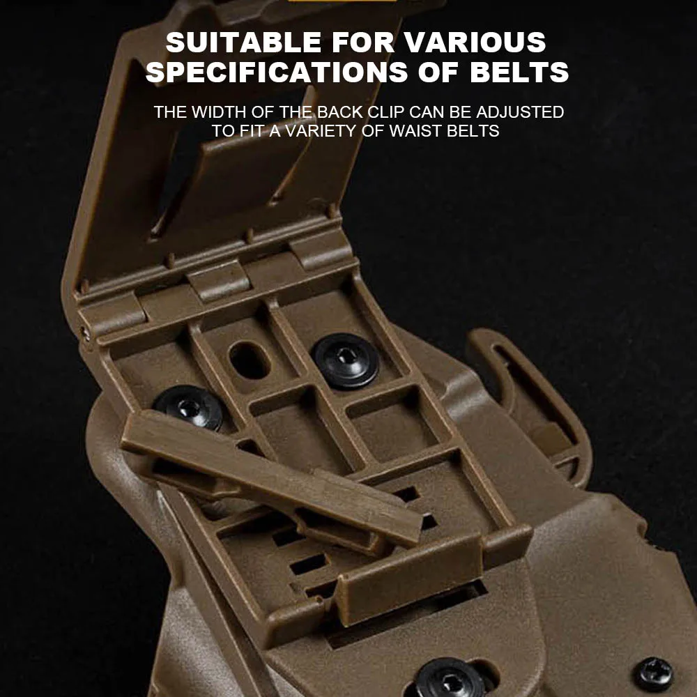 Funda táctica de liberación rápida para pistola ajustable al cinturón - imagen 4