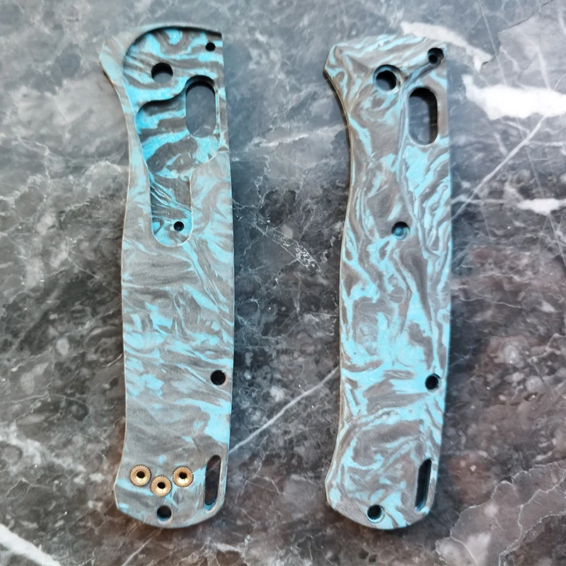 Escamas de carbono 3K para Benchmade Bugout 535 - mango repuesto DIY - imagen 5