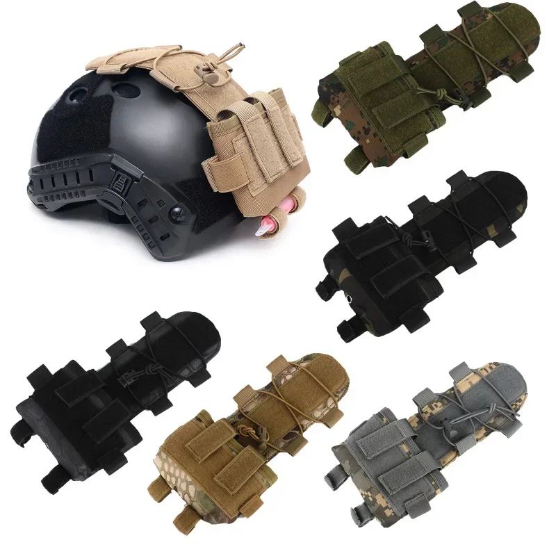 Funda táctica casco FAST con bolsa batería extraíble y contrapeso - imagen 5