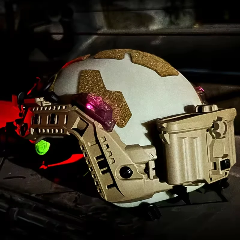 Modulaire raíl Picatinny casco táctico NVG con módulo alimentación - imagen 2