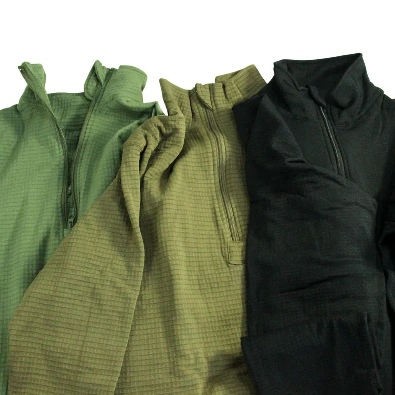 Conjunto de ropa interior de lana a cuadros visto frontal