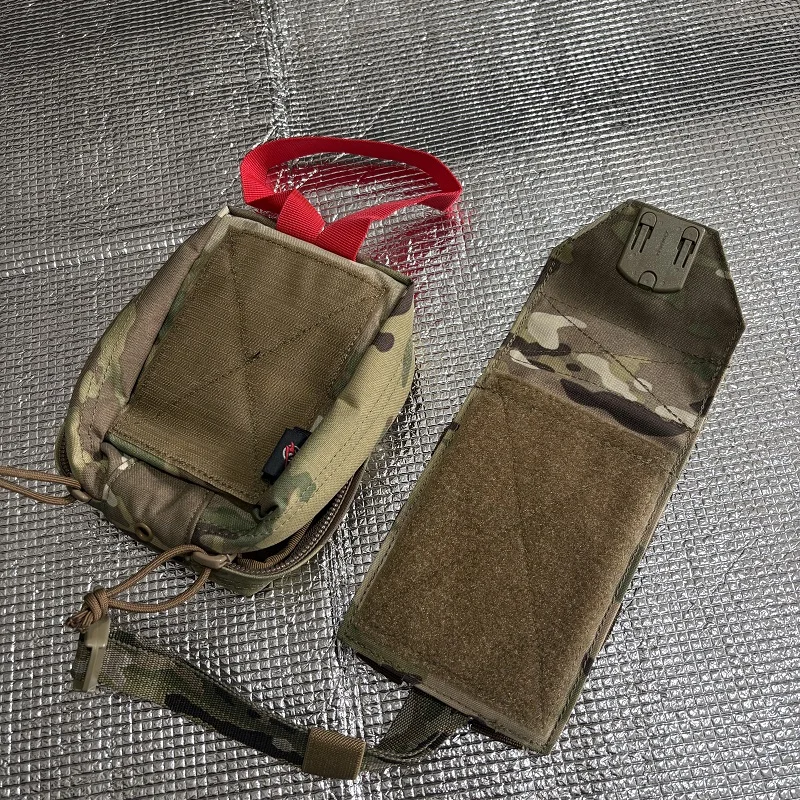Bolsa médica táctica vertical de extracción rápida con cubierta - imagen 3