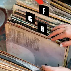 Tarjetas índice PP para catalogar vinilos